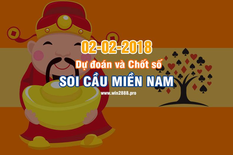 Win2888 chốt số soi cầu XSMN 2-2-2018