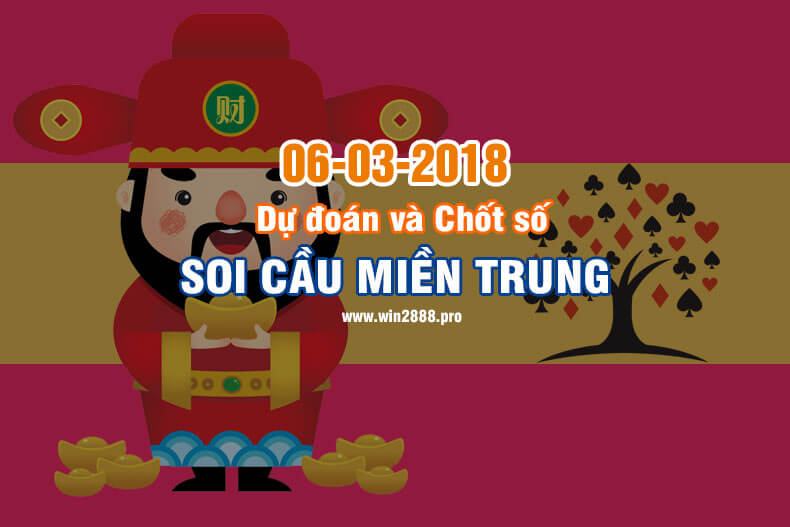 Win2888 chốt số soi cầu XSMT 6-3-2018