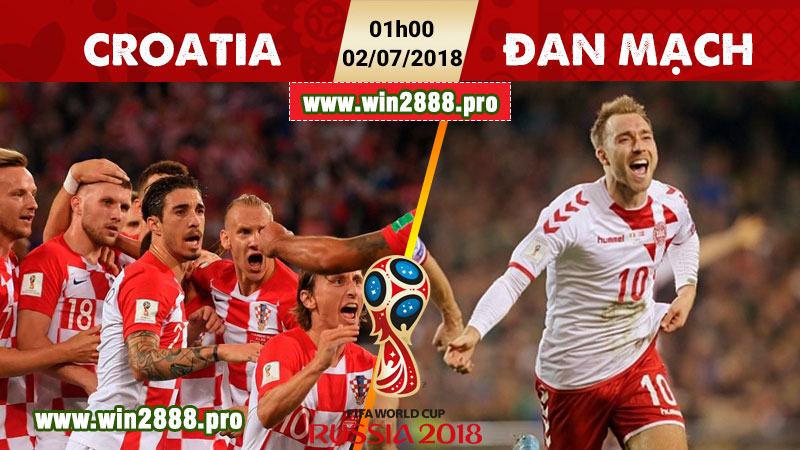 Soi kèo Croatia vs Đan Mạch - Vòng 1-16 World Cup 2018 ngày 2/7 
