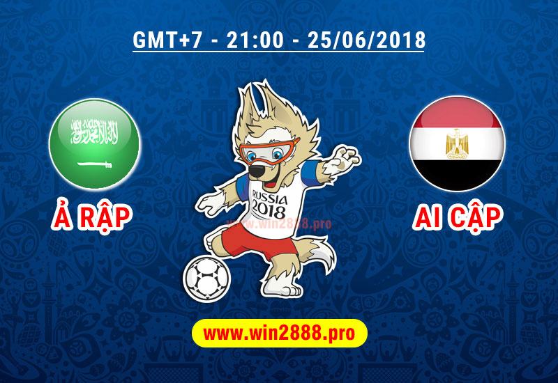Soi Kèo Saudi Arabia vs Ai Cập ngày 25/06/2018 – Bảng A World Cup 2018
