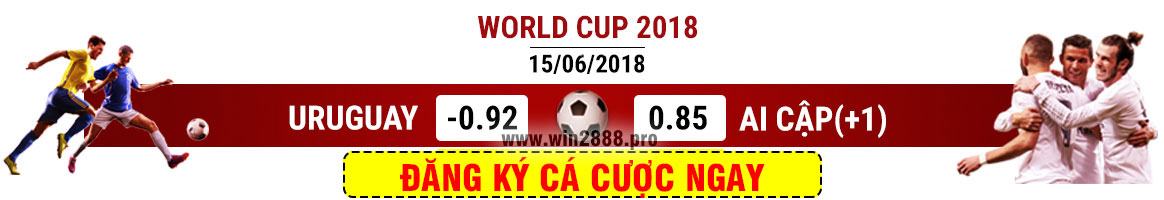 Soi Kèo Ai Cập vs Urugoay – Bảng A World Cup 2018