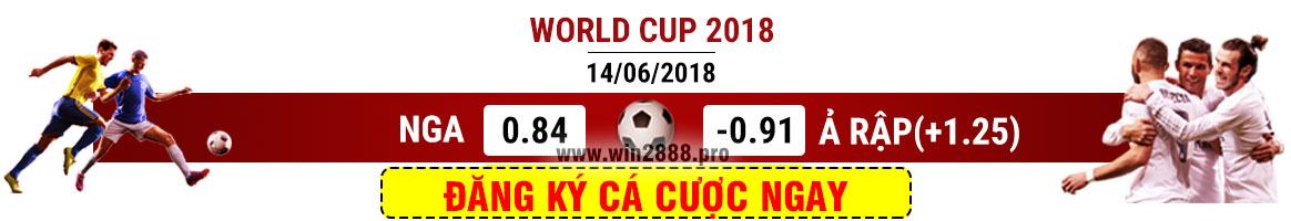 Soi kèo Nga vs Ả Rập Xê Út – Bảng A World Cup 2018