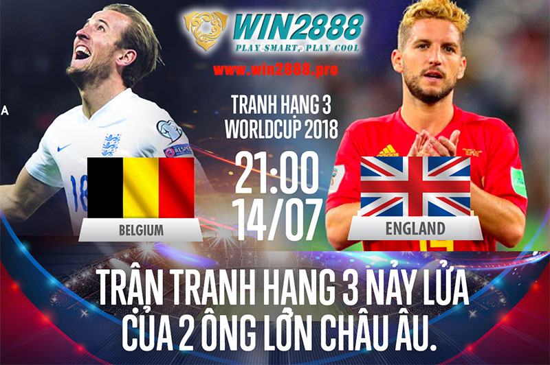 Soi Kèo Bỉ vs Anh – Tranh 3/4 World Cup 2018 – 21h00 Ngày 14/7