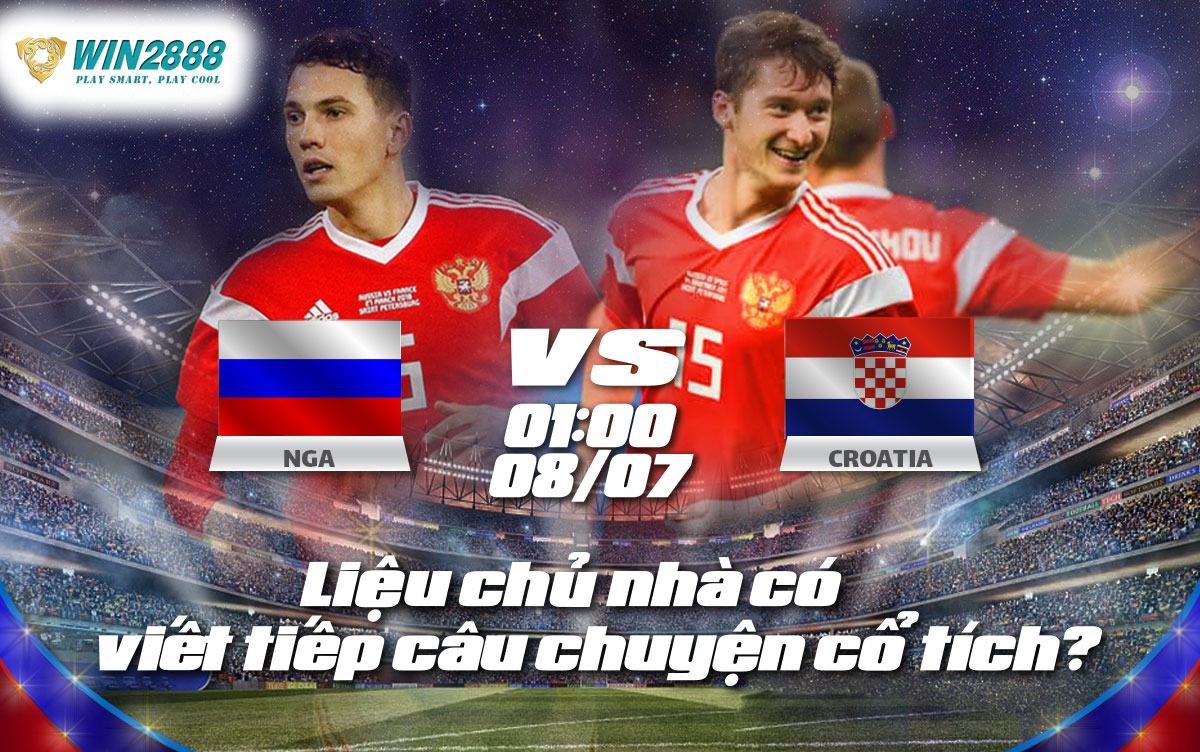 Soi Kèo Nga vs Croatia – Vòng Tứ Kết World Cup 2018 – 01h00 Ngày 8/7