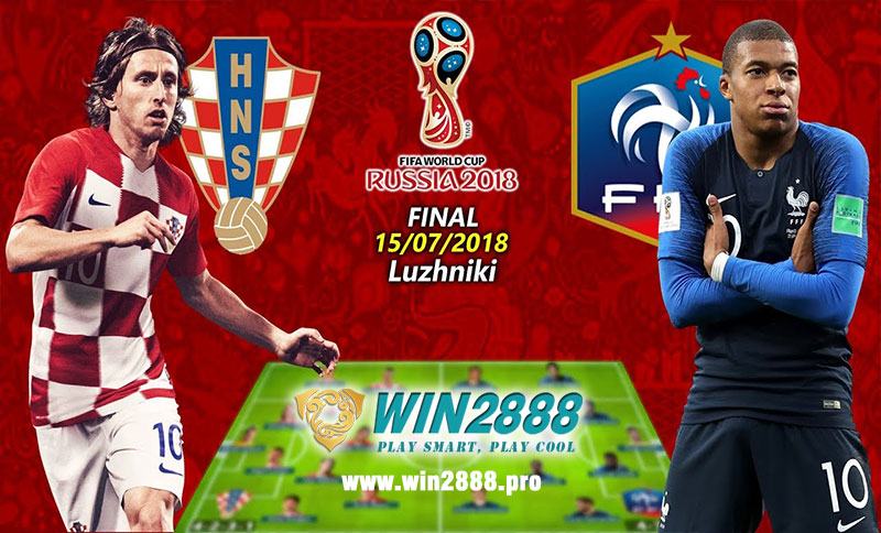 Soi Kèo Pháp vs Croatia – Chung Kết World Cup 2018 – 22h00 Ngày 15/7