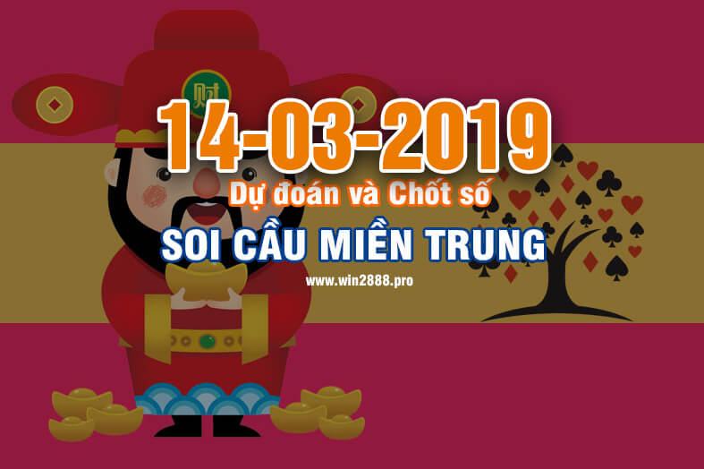 Win2888 chốt số soi cầu XSMT 14-3-2019