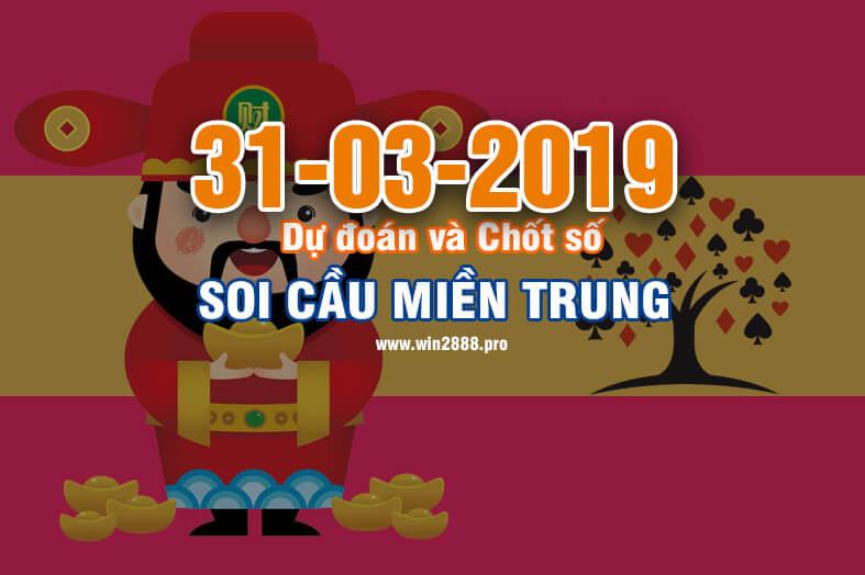 Win2888 chốt số soi cầu XSMT 31-3-2019