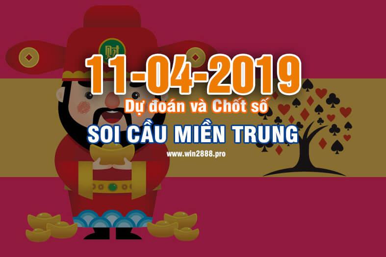 Win2888 chốt số soi cầu XSMT 11-4-2019