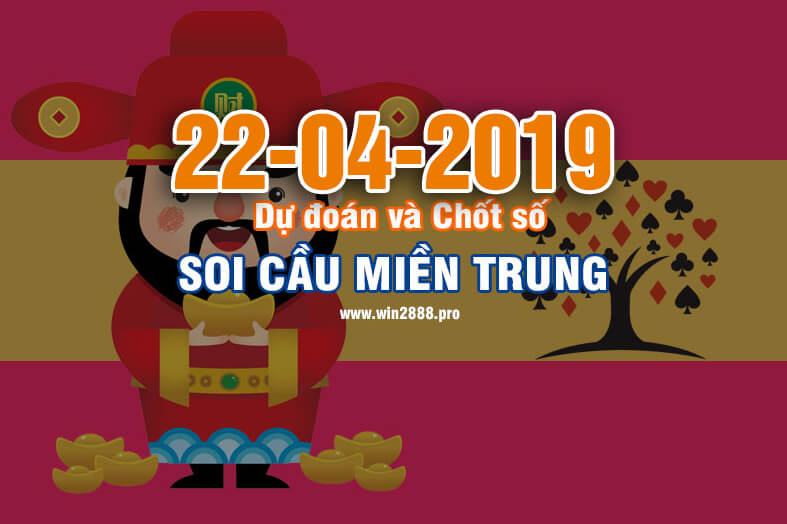 Win2888 chốt số soi cầu XSMT 22-4-2019