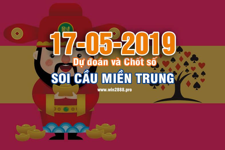 Win2888 chốt số soi cầu XSMT 17-5-2019