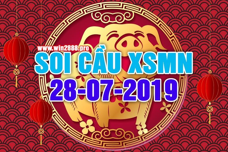 Win2888 soi cầu chốt số XSMN 28-7-2019