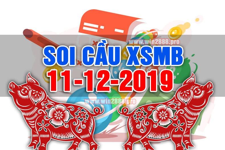 Win2888 chốt số soi cầu XSMB 11-12-2019