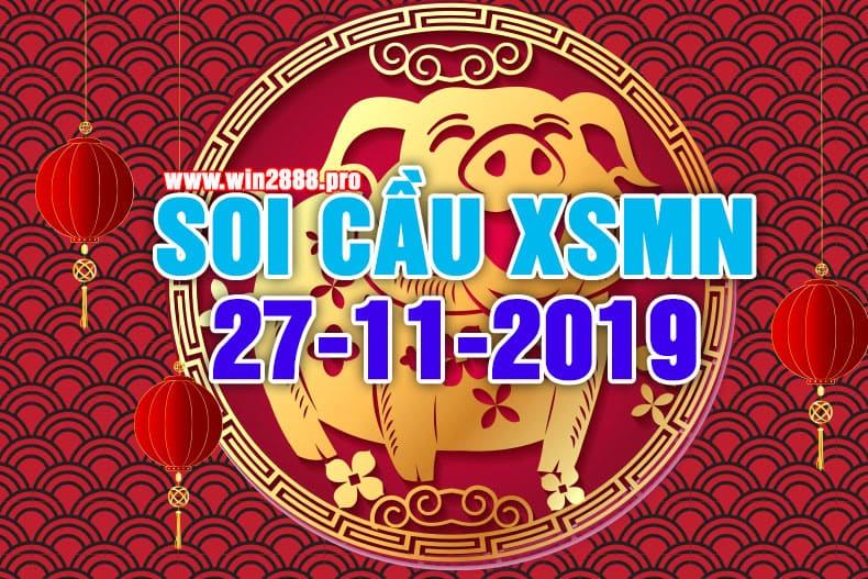 Win2888 soi cầu chốt số XSMN 27-11-2019