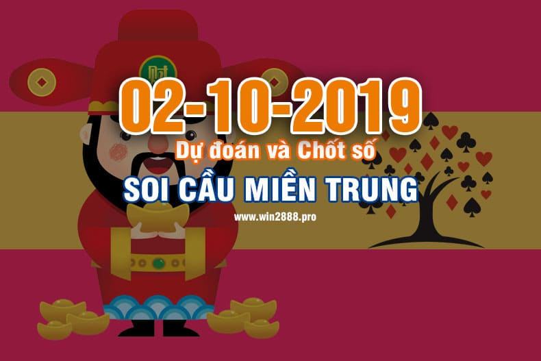 Win2888 chốt số soi cầu XSMT 2-10-2019