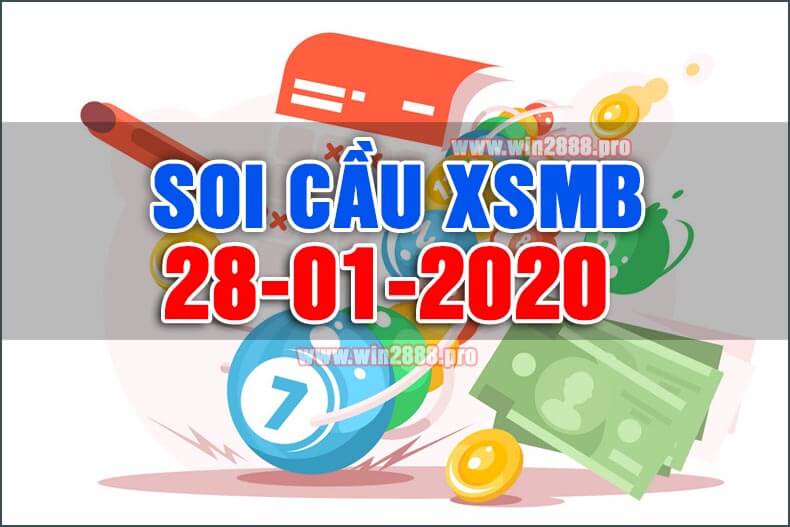 Win2888 chốt số soi cầu XSMB 28-1-2020