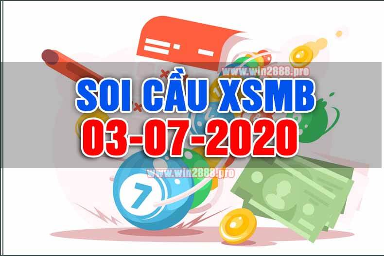 Win2888 chốt số soi cầu XSMB 3-7-2020