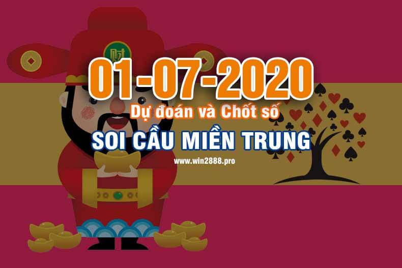 Win2888 chốt số soi cầu XSMT 1-7-2020