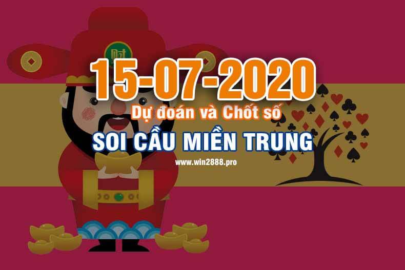 Win2888 chốt số soi cầu XSMT 15-7-2020