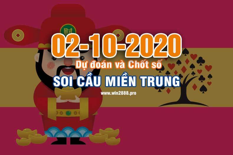 Win2888 chốt số soi cầu XSMT 2-10-2020