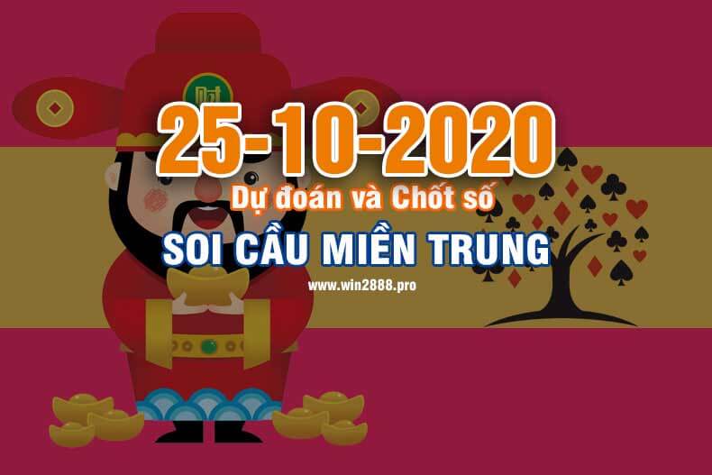 Win2888 chốt số soi cầu XSMT 25-10-2020