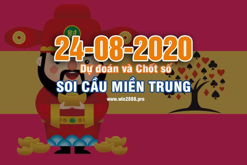 Win2888 chốt số soi cầu XSMT 24-8-2020